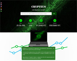 Сайт биткойн-инвестиций Crypteus
